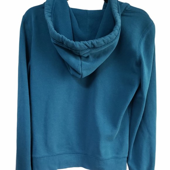 AEROPOSTALE Pullover Hoodie Sweatshirt Cozy Teal Blue Size LARGE - Picture 2 of 6